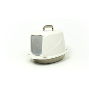 Image of Lettiera Toilette Per Gatti Con Coperchio e Sportello 45x36x32,5cm Mod 700098 Beige