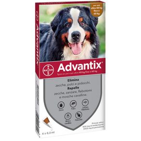 Image of Bayer Advantix Spot On Antiparassitario Per Cani Kg.40-60