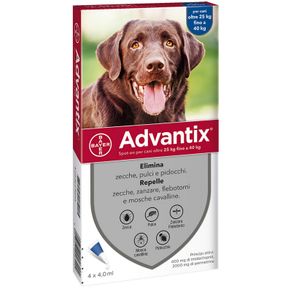 Image of Bayer Advantix Spot On 4 Pipette Cani Kg. 25-40