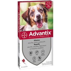 Image of Bayer Advantix Spot On 4 Pipette Cani Kg. 10-25
