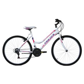 Image of Bicicletta Donna 'Mtb' 26 Colore Bianco/Fuxia