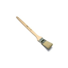 Image of Pennello curvo manico lungo legno pura setola bionda per radiatore angoli E460 Pennello setole: 70mm