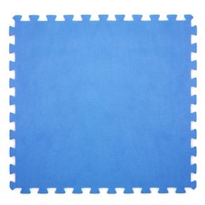Image of 6x tappetino blu 60x60cm fondo piscina antiscivolo tappeto puzzle bambini fitness