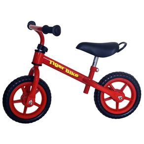 Image of Bicicletta Pedagogica per Bambini 12 Senza Pedali Kid Smile Tiger Bike Rossa