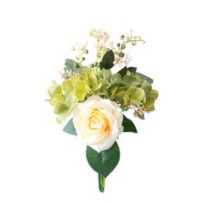 Image of Set 6 Bouquet Artificiali Rose Ortenzie 36 cm