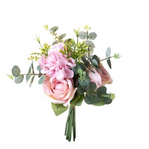 Image of Set 4 Bouquet Artificiali Rose Ortenzia 40 cm