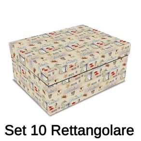 Image of Set 10 Scatole cartone salvagente rettangolare