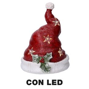 Image of Cappello in Resina con Led rosso cm 28x26xh36,7