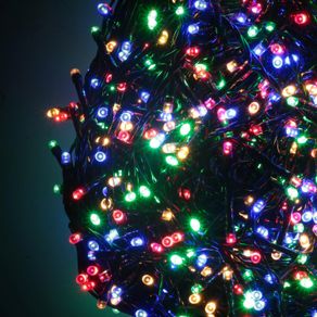 Image of Luci di Natale filo 1200 Led multicolor con controller 63m