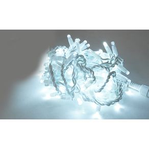 Image of Luci di Natale Tenda 86 LED 100x100 cm Luce Fredda Cavo Bianco