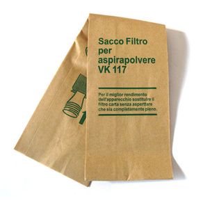 Image of 10 Sacchetti Filtro Compatibili con Vorwerk Folletto Vk116 Vk117