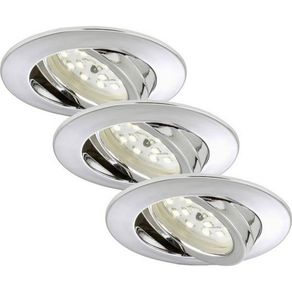Image of 3 Faretti LED incasso 5 W orientabili luce bianca calda da interno