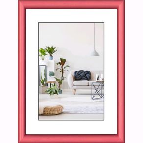 Image of Cornice Foto Portafoto da tavolo da muro COLORS legno di Pino Colore ROSA 13x18 cm