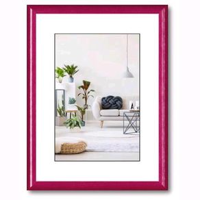 Image of Cornice Foto Portafoto da tavolo da muro COLORS legno di Pino Colore FUCSIA 13x18 cm