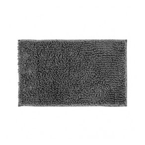Image of Tappeto grigio in morbida microfibra 60X110 cm - Serie Marley