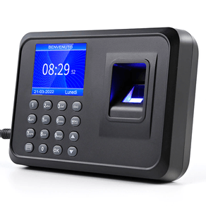 Image of Marcatempo Impronte Digitali Badge Biometrico per Presenze con Monitor 2.4" USB