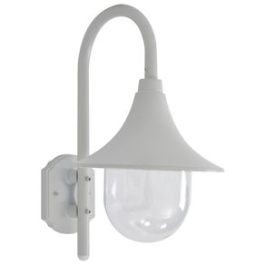 Image of Lampada da Parete da Giardino E27 42 cm in Alluminio Bianco cod mxl 65320