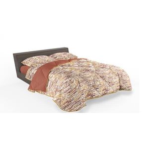 Image of Completo letto cotone shoreline 1 piazza e mezza stampa rotativa ginger