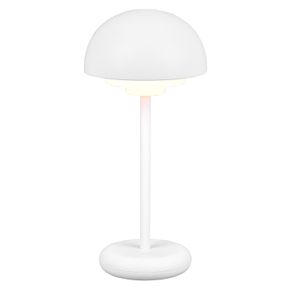 Image of Lampada da Tavolo da Esterno a LED in Plastica Bianco Opaco