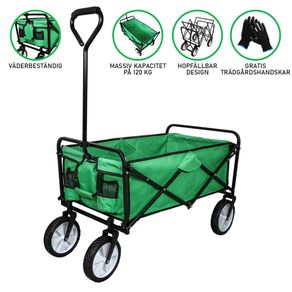 Image of Carrello da Giardino Pieghevole per Giardinaggio e Camping