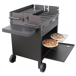 Image of Barbecue Con Forno Pizza Etna A Legna E Carbone 120*60*92 Cm Gmr Trading