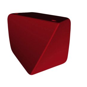 Image of Pouf da Giardino 45x45 cm in Resina Arkema Twisty Pouf Ruby