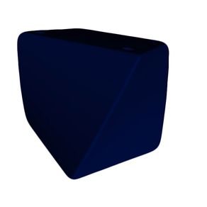 Image of Pouf da Giardino 45x45 cm in Resina Arkema Twisty Pouf Blue