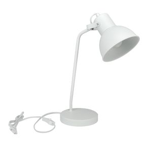 Image of Lampada da tavolo in metallo bianco, Abat jour mod. Manhattan TL08MAME