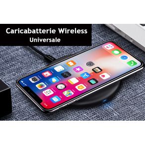 Image of Caricabatterie Wireless Veloce Black 10W Slim QI