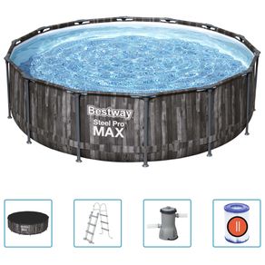 Image of Bestway Set Piscina Rotonda Steel Pro MAX 427x107 cm 3202566