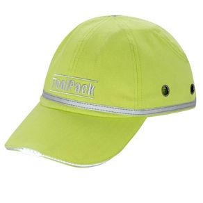 Image of Toolpack Cappello Protettivo da Lavoro con Luce LED Verde Lime
