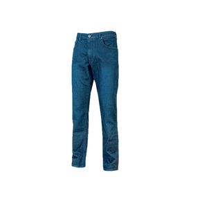 Image of Romeo-Jeans Professionale Da Lavoro Elasticizzato, Triple Cuciture E 5 Tasche Multifunzionali Colore Blu-Ex245Gj U-Power-Taglia L