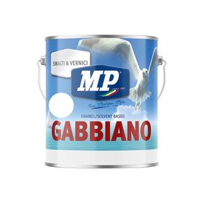 Image of Gabbiano Seta Bianco Base A 750Ml-Smalto Sintetico Seta Anticorrosivo Di Finitura Ideale Per Legno E Ferro-Colorificio Mp