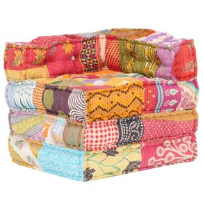 Image of Pouf Modulare in Tessuto Patchwork 287697