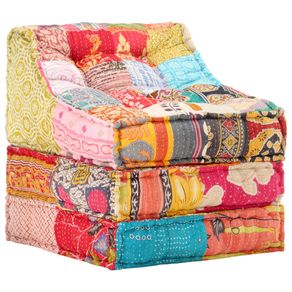 Image of Pouf Modulare in Tessuto Patchwork 287712