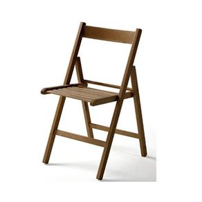 Image of Sedia pieghevole 4 Pezzi n legno Penelope noce - Penelope set 4 sedie pieghevoli in legno colore noce