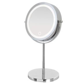 Image of Specchio makeup da Appoggio con Luce LED Tasto Touch ON/OFF