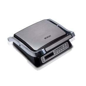 Image of Tostapane griglia digitale / 2200 W / 4 fette sandwich / piastra grill / timer 30 / LCD / 180° / 31*24,5 Sogo