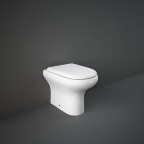 Image of Vaso WC a Pavimento Filo Parete Rak Compact In Ceramica Sedile per Vaso Rak Compact Originale
