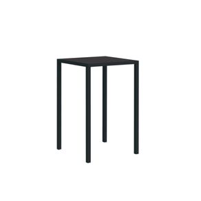 Image of tavolo quadrato fisso 80x80cm h110cm in metallo colore nero