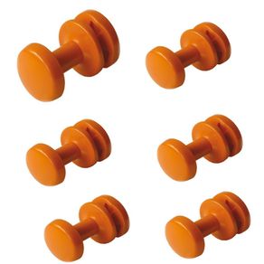 Image of Pika shop appendini per termoarredo modello liu' arancio 6 pezzi