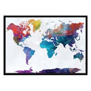 Image of Stampa su tela multicolore cm. H.60 x L.90 x P.3