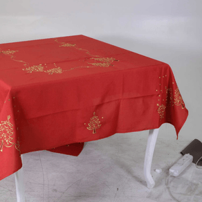Image of Tovaglia tessuto stile 15 rosso cm140x180