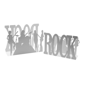Image of Portariviste metallo rock 1-2 bianco cm35x12h24