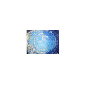 Image of Quadro stampa bluetooth blu oro cm80x60x4