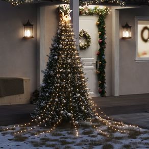 Image of Illuminazione per Albero di Natale 320 LED Bianco Caldo 375 cm 356923
