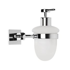 Image of Dispenser per sapone da bagno a parete iris ottone cromato accessori alta qualità  *** confezione 1