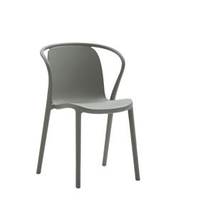 Image of Set 4 sedie design polipropilene colore grigio 54x54x80