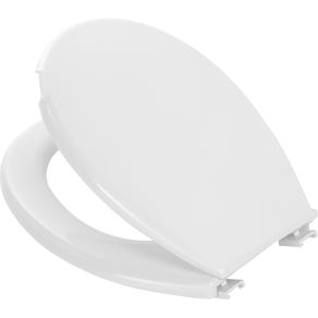 Image of Copriwater tavoletta sedile wc bagno in polipropilene bianco 45x38cm easy