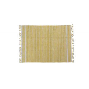 Image of Tappeto moderno alabama stile kilim 100 cotone beige 230x160cm - Tappeto moderno Alabama, stile kilim, 100% cotone, beige, 230x160cm